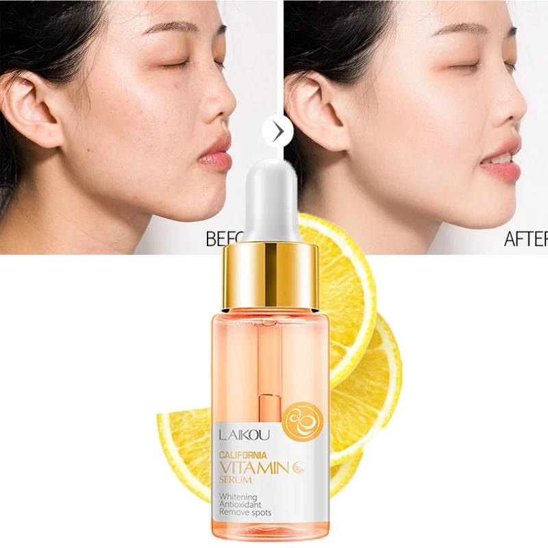 

Vitamin C Whitening Face Serum Hyaluronic Acid Moisturizing Brighten Anti-wrinkle Essence Anti-Aging Firming Nourish Face Care