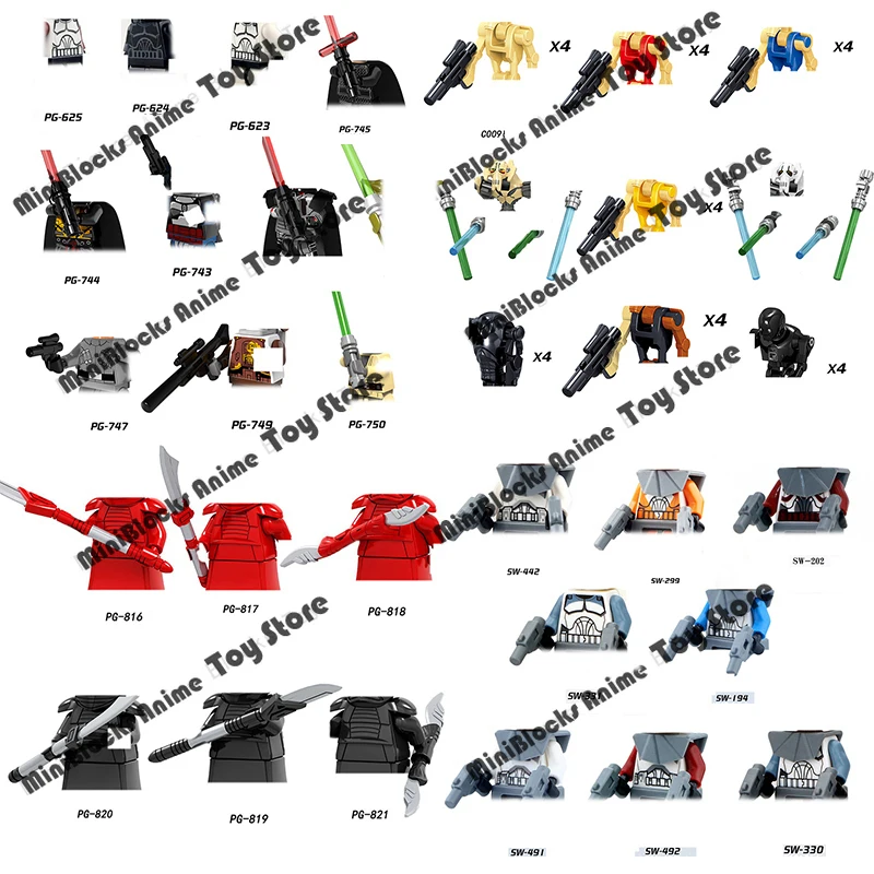 

Single Sale PG8071 PG8002 PG8004 WM6121 Buliding Block Bricks Mini Action Figures Kid Assembly Educational Toys Birthday Gift