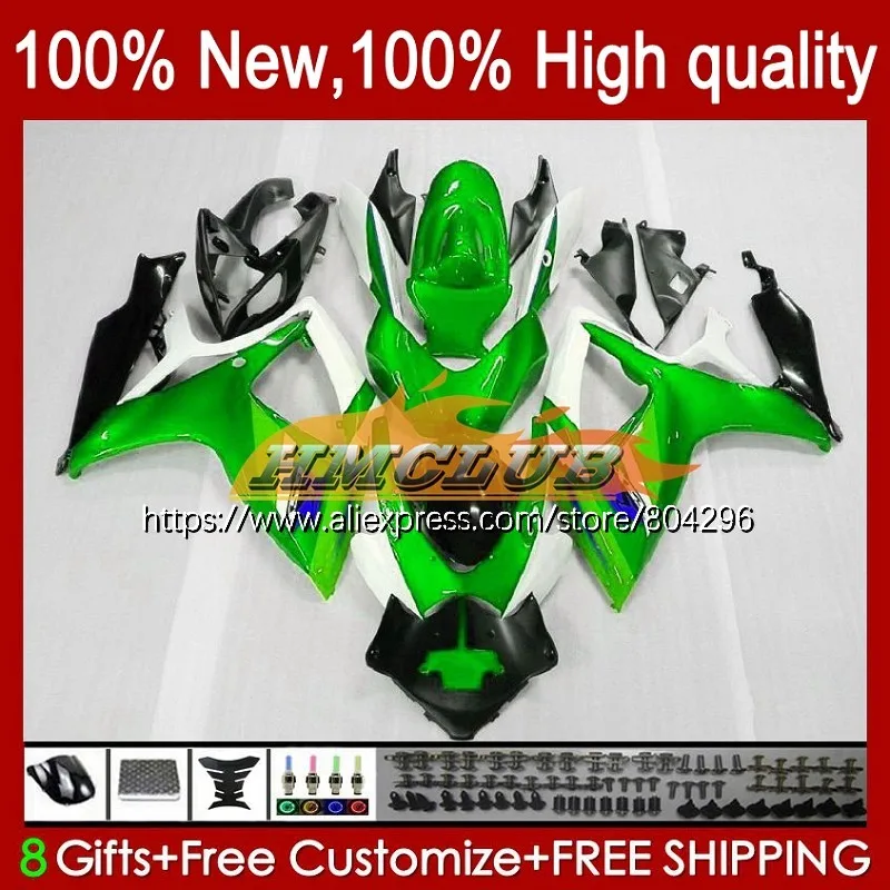 

600/750 Body For SUZUKI GSXR600 K6 GSXR750 GSXR 600 750 29No.126 GSX R750 GSXR-750 06 07 Light green GSX-R600 2006 2007 Fairing