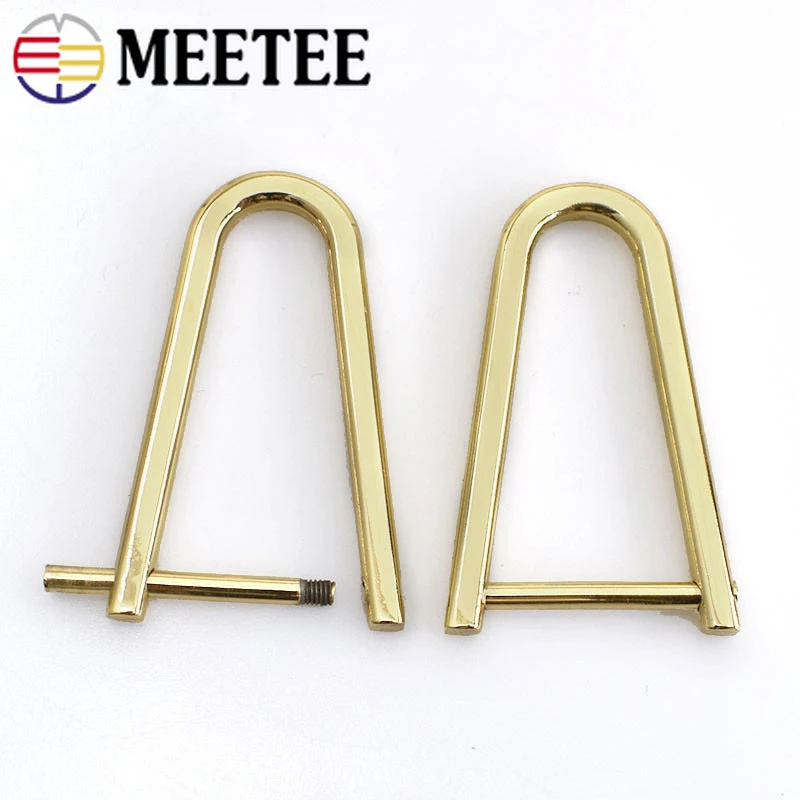 Meetee 5/10 шт. 20 мм Meetee съемные винты кольцевые пряжки сумка ремешок регулируемый крючок Вешалка-зажим DIY детали для багажа аксессуары