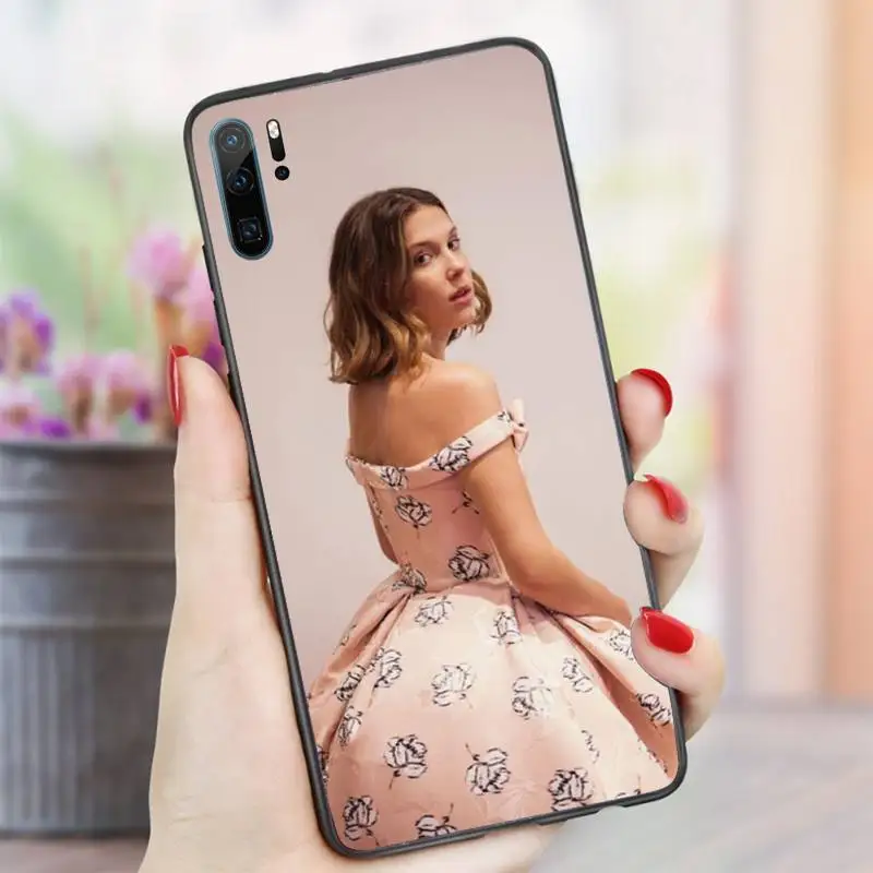 

stranger things Millie Bobby Brown Phone Case For Huawei honor Mate P 10 20 30 40 i 9 8 pro x Lite smart 2019 nova 5t