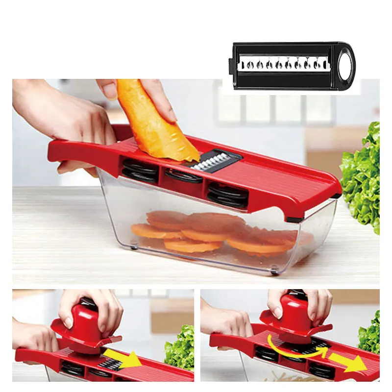 Овощерезка мульти стальные лезвия мандолина овощерезка Картофелечистка морковь