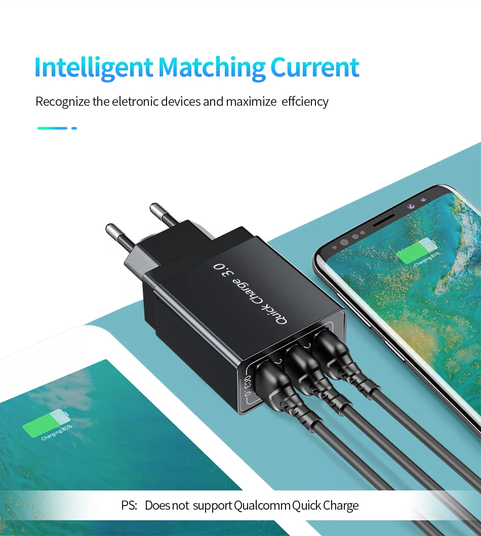 Udyr Quick Charge 4,0 3,0 USB зарядное устройство для iPhone 11 samsung S10 A50 huawei P30 Pro EU US 4 порта быстрое настенное зарядное устройство для мобильного телефона