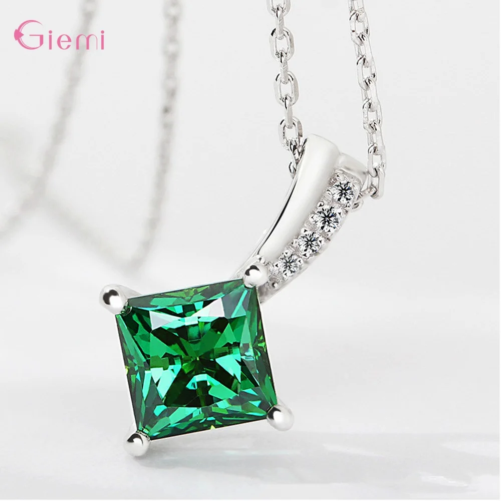 Бутик Леди Корейский коготь узор кубического циркония ожерелья с подвесками для