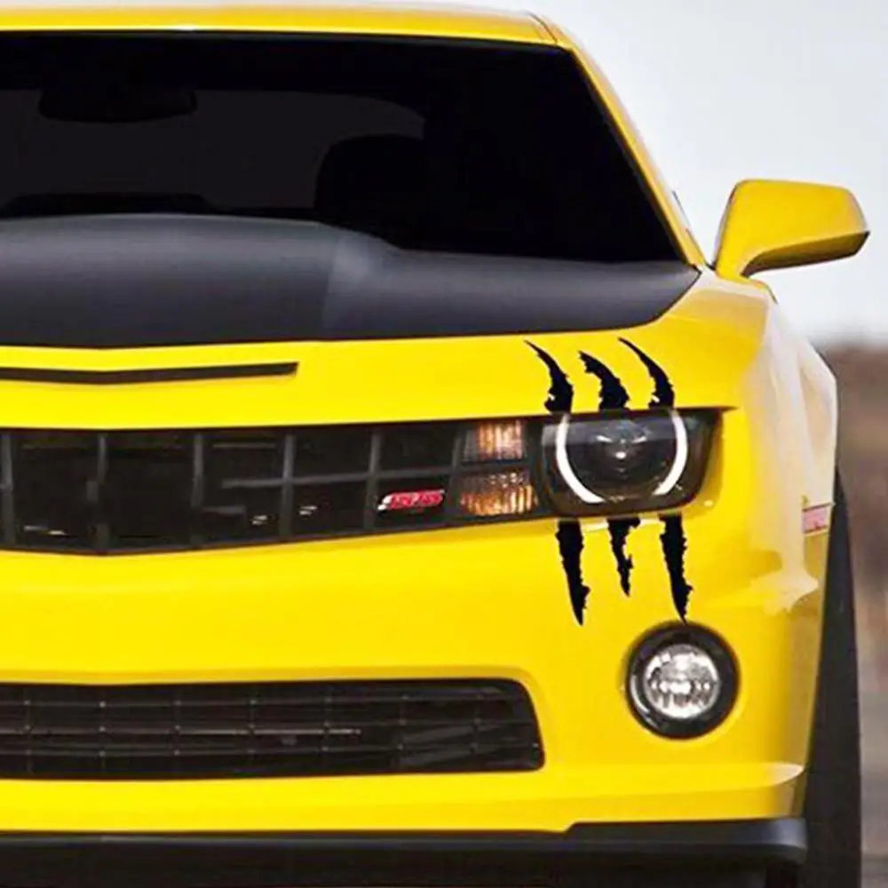 40 см х 12 Автомобильная наклейка светоотражающая царапин коготь Знаки авто фары