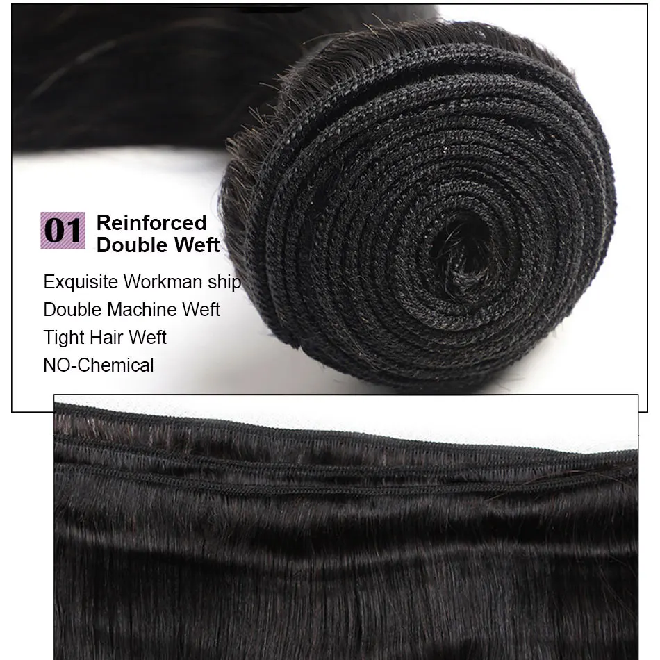Бразильские волосы Remy Body Wave 3 пряди с фронтальной предварительно выщипанной