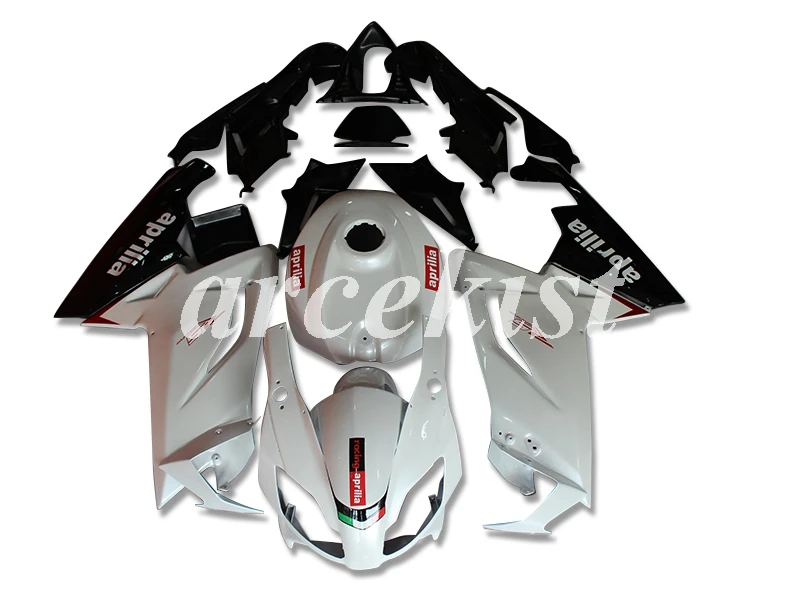 

4 подарки новые из АБС-пластика для мотоцикла Полный обтекатели комплект подходит для Aprilia RS4 125 RS125 2006 2007 2008 2009 2010 2011 тела комплект белого и че...