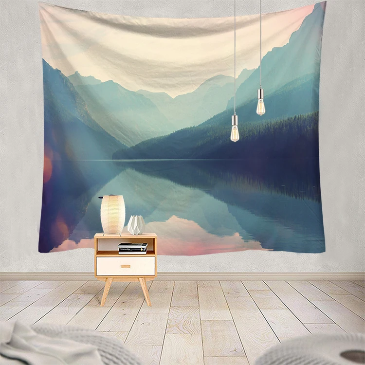 Wall carpet for Bedroom Forest Landscape Tapestry Hanging Tapesty Blanket 200X150cm Print tapestry boho home decorative | Дом и сад