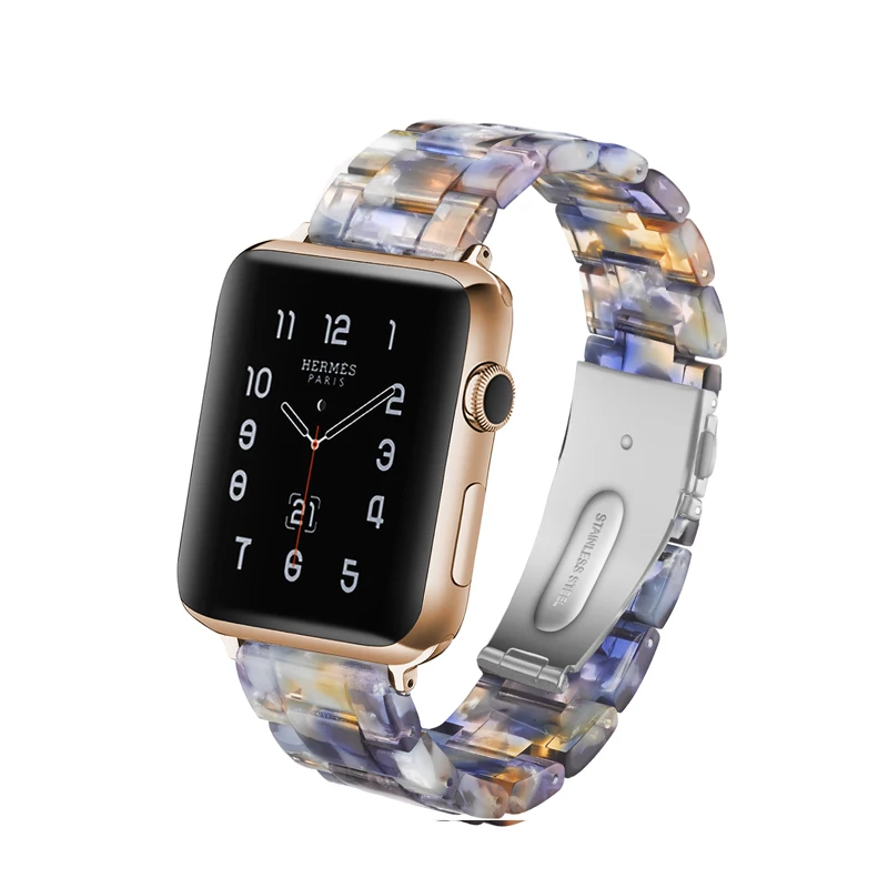 Blue-water Ремешок для часов Apple Watch Series 5 3 2 1 42 мм 38 мм браслет Pulseira Correas ремешок для часов Apple Watch Series 4 40 мм 44 мм - Цвет ремешка: Blue-water