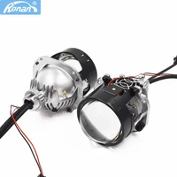 ronan 2 5inch mh1 bi led projector lens with h4 h7 90059006 adapter samll szie for universal car headlight retrofit upgrade