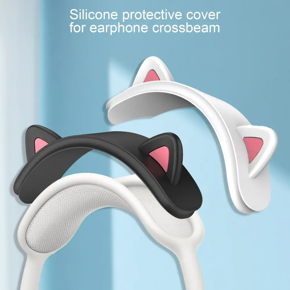 

Head Beam Pad Cat Ear Shape Head Beam Sleeve Lightweight Protective Superior Headphone Cute Head Beam Band Cushion