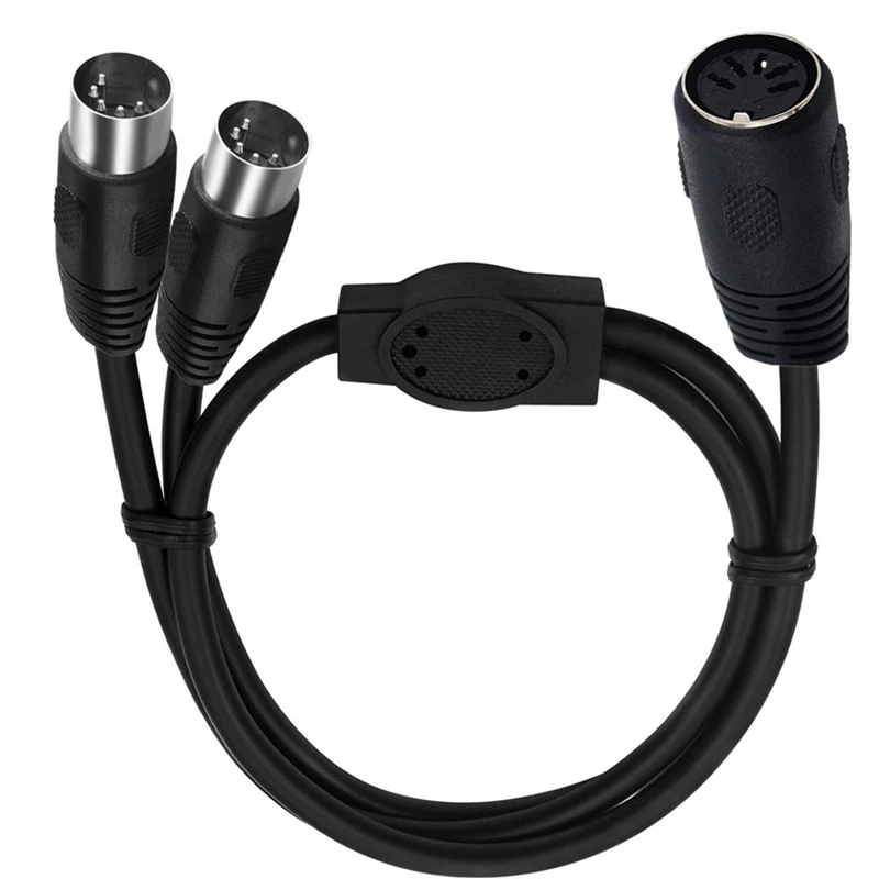 Разветвитель средней длины 5 контактов Кабель-адаптер Мама-мама 2 x кожа мужской