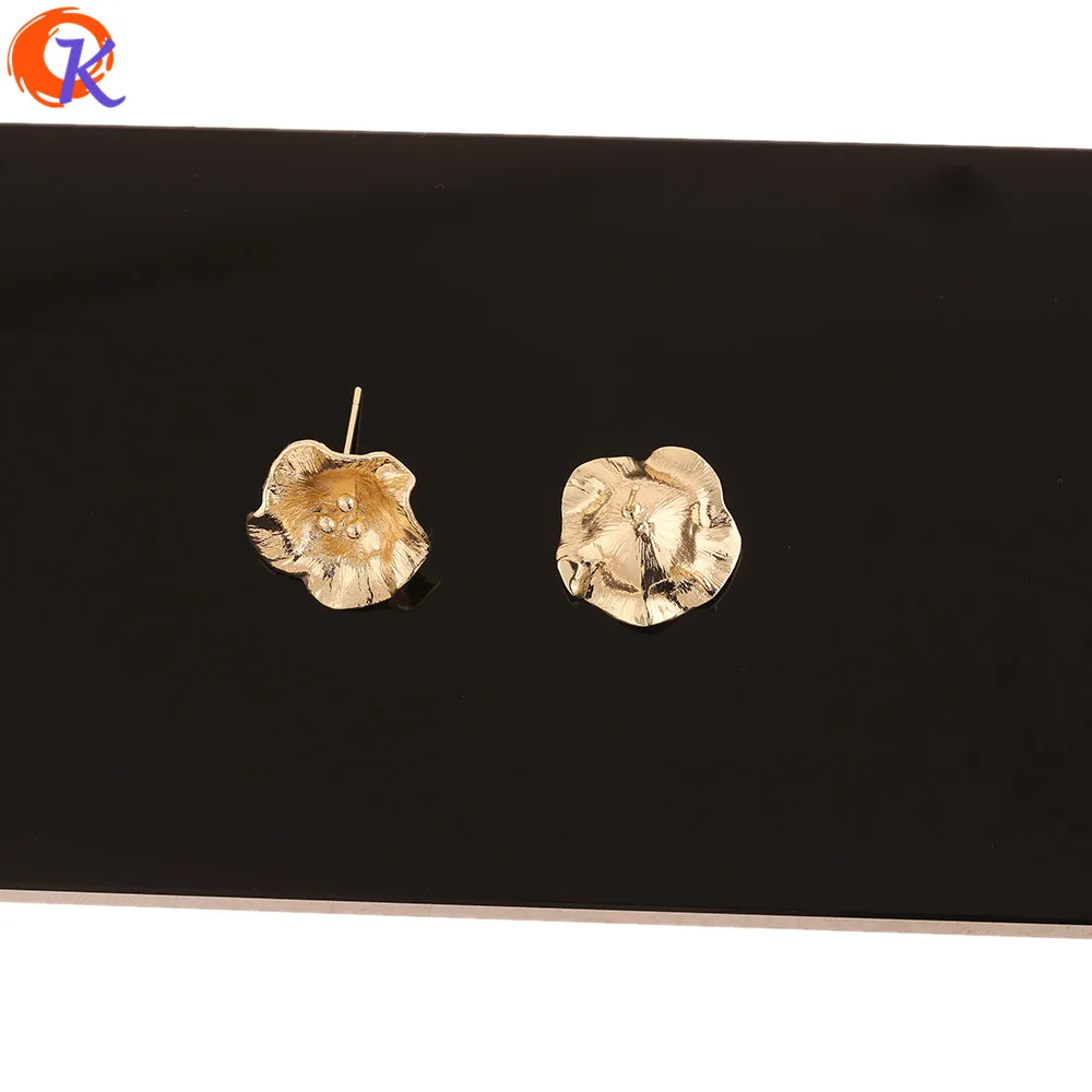 

Cordial Design 30Pcs 18*18MM Jewelry Accessories/Earrings Stud/Genuine Gold Plating/DIY Making/Hand Made/Flower Earring Findings