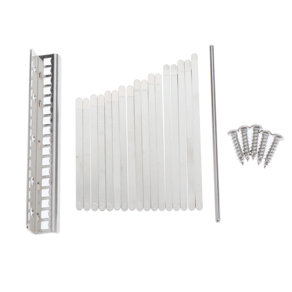 

Durable Kalimba 17 Key DIY Thumb Piano Keys Saddle Replacement Parts Accs