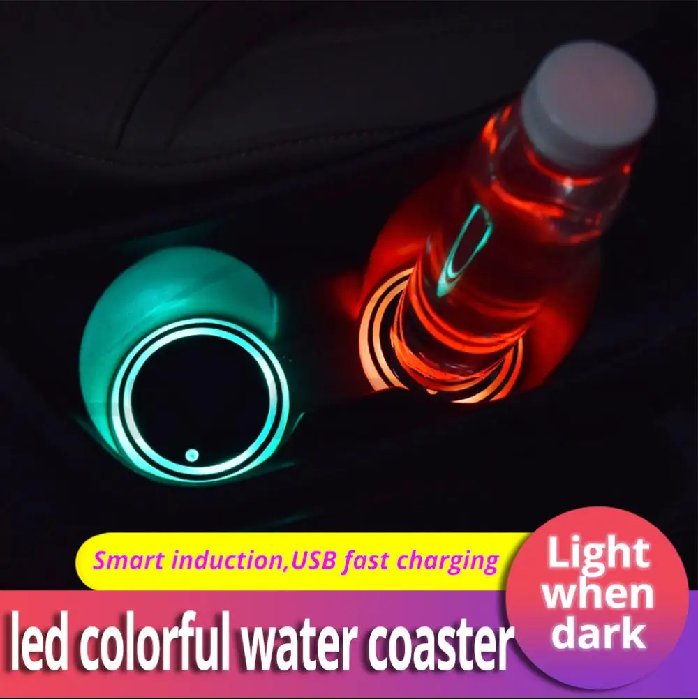 2X авто светодиодный автомобильный подстаканник нижней площадки хаб крышка лампы