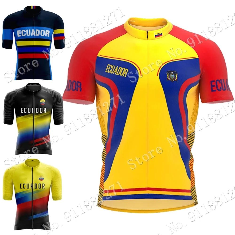 Эквадор 2021 мужская летняя велосипедная Джерси с коротким рукавом одежда для