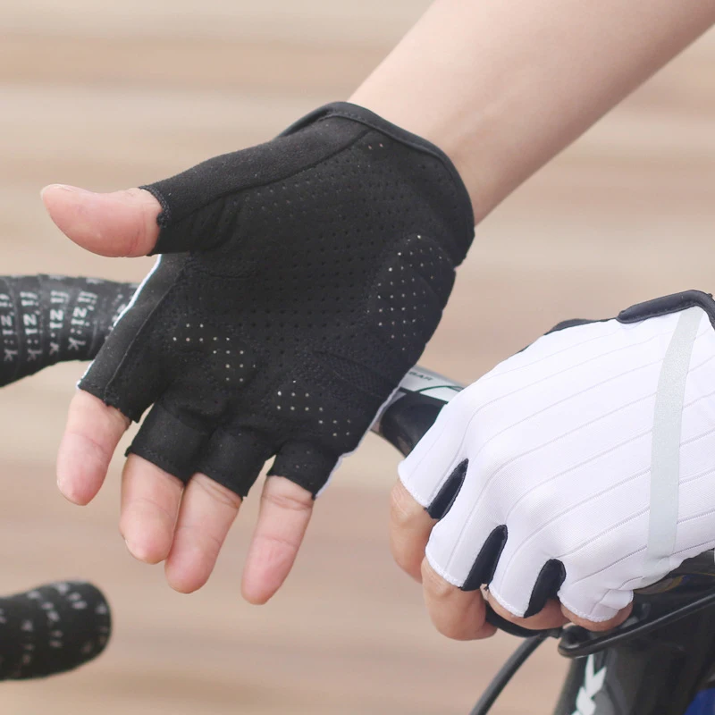 

Cycling Gloves Highly Reflective Men Women Half Finger Gloves Breathable Anti-shock Sports Gloves Mountain Bike Bicycle Gloves