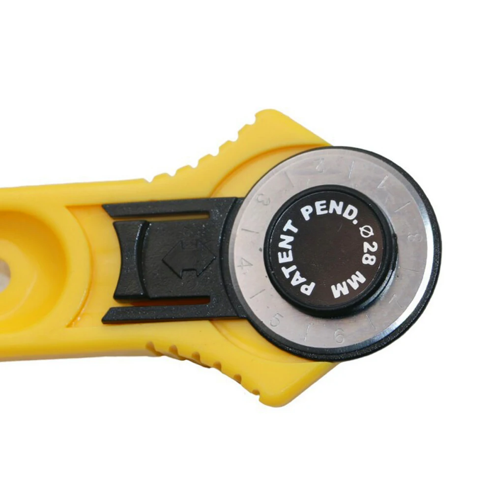 

New 28mm Patchwork Roller Wheel Knife Cloth Cutting Knife Leather Paper Fabric Craft Fabrics Rotary Cutter DIY Sewing Accessorie