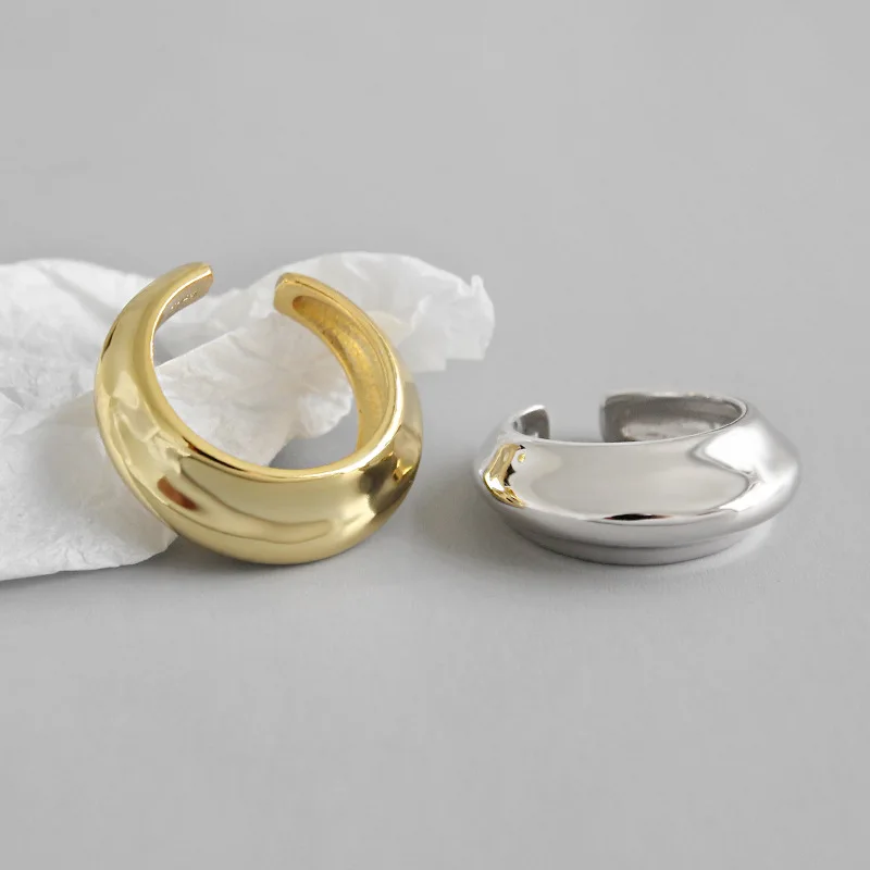 Женское регулируемое кольцо из серебра 925 пробы модное ювелирное изделие|Кольца|