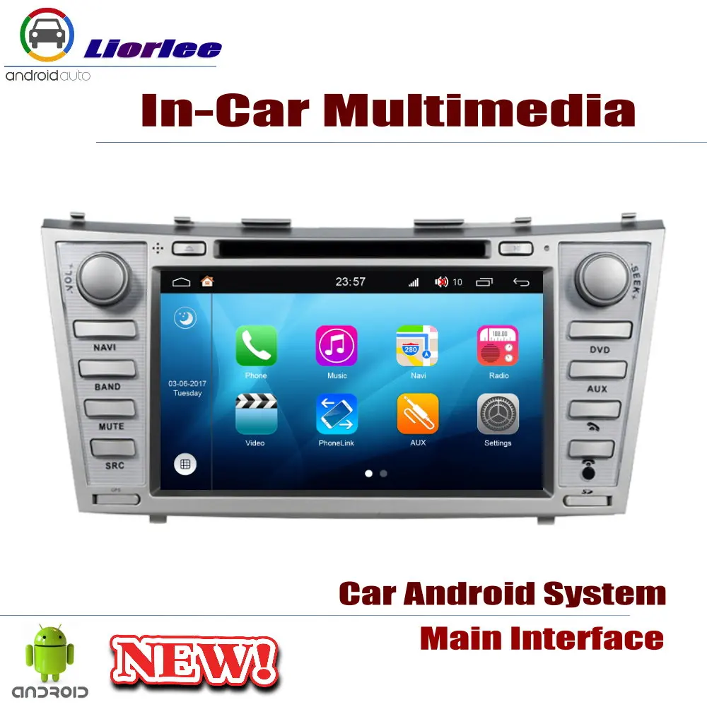 Автомобильная система Android RockChip PX5 1080P IPS ЖК-экран для Toyota Camry (XV40) 2006-2011 DVD-плеер