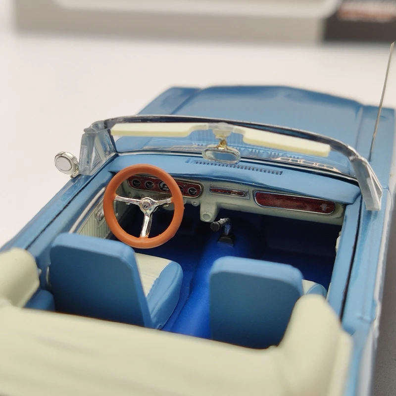 Premium X 1:43 For FORD MUSTANG Convertible 1966 PRD250 Diecast Models Auto Cars Collection Blue |