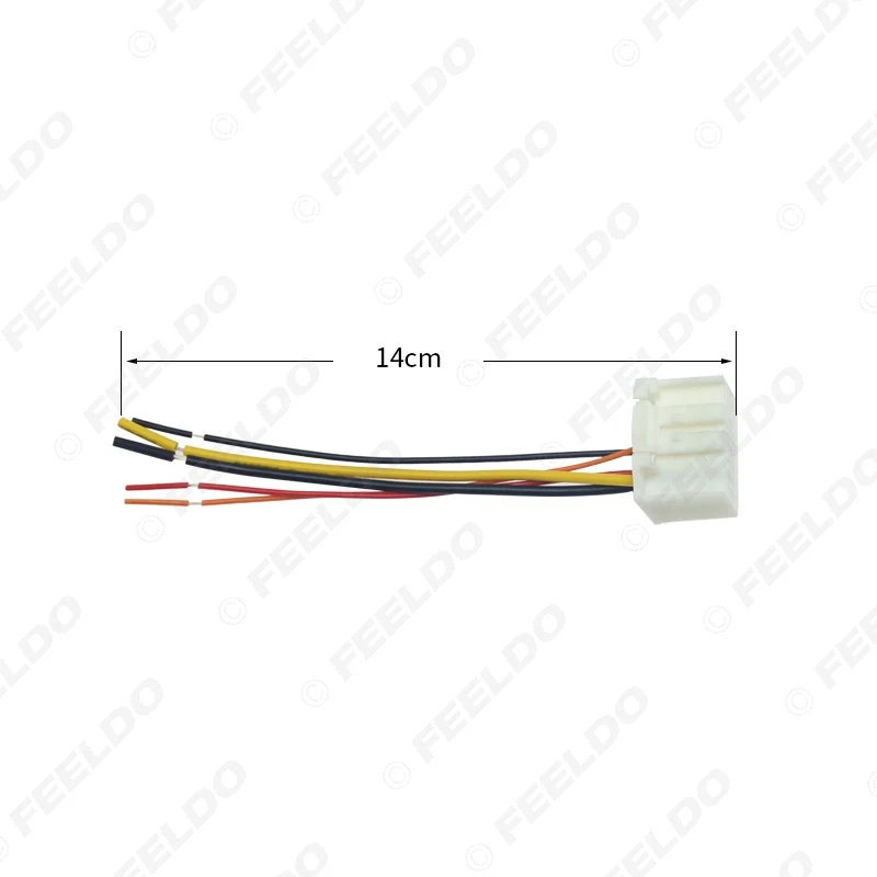 FEELDO 6Pcs Car Stereo Radio Wiring Harness Adapter with AUX(3.5mm)/USB Connector Plug For KIA K2/K3/K4/Elantra/Mistra/Tucson | Автомобили
