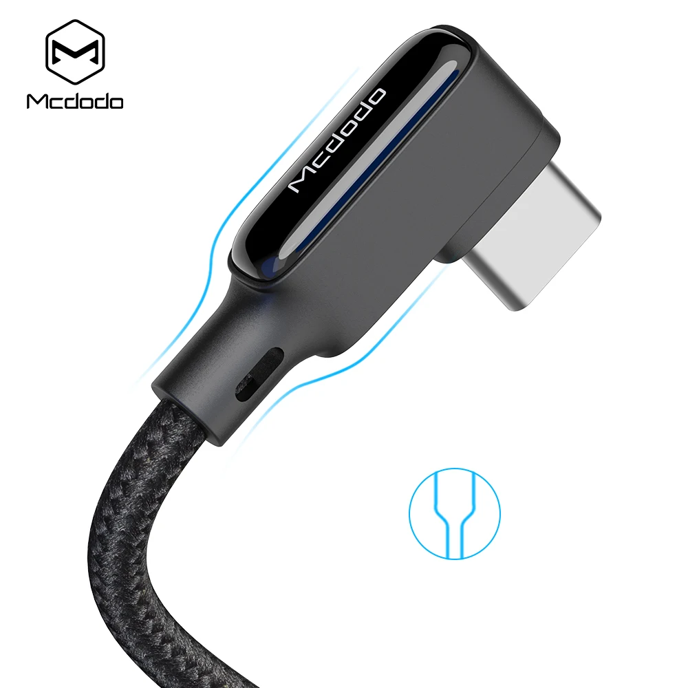 Выдвижной Автомобильный Кабель MCDODO USB Type C пружина 3 А для Iphone Huawei Xiaomi Samsung S10 9 OnePlus 4