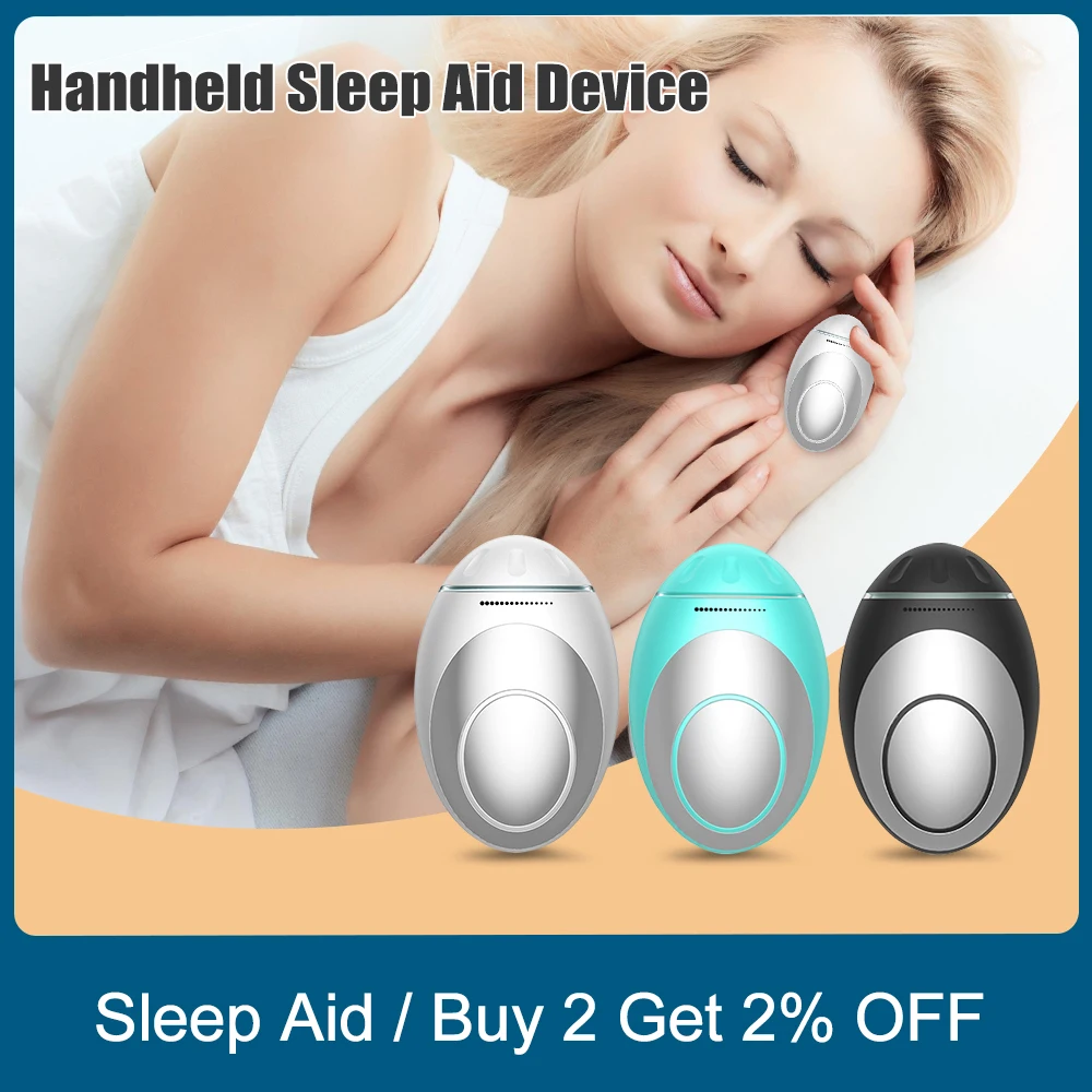 

Handheld Sleep Aid Device USB Rechargeable Insomnia Anxiety Depression Sleep Aids Phisycal Treament Child Adult Relax Health