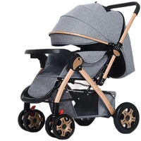 high view baby stroller two way implementation pram ultra light four wheel shock absorbing umbrella cars