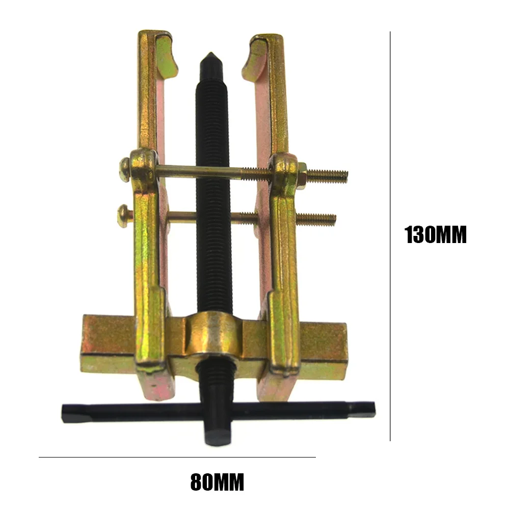 

2-Jaw Gear Removal Puller Adjustable Pilot Bearing Remover Pump Pulley Removal Hand Tools Straight Type 4 inch Gold black