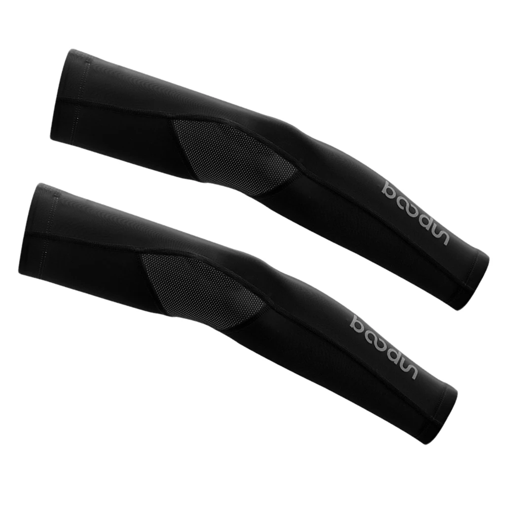 

1 Pair Unisex Outdoor Sun UV Protector Arm Sleeves Cooling Covers Black