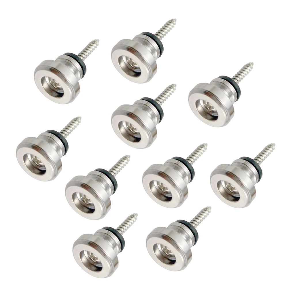 10x металлический замок для гитарного ремня кнопки гитары бас укулеле мандолина