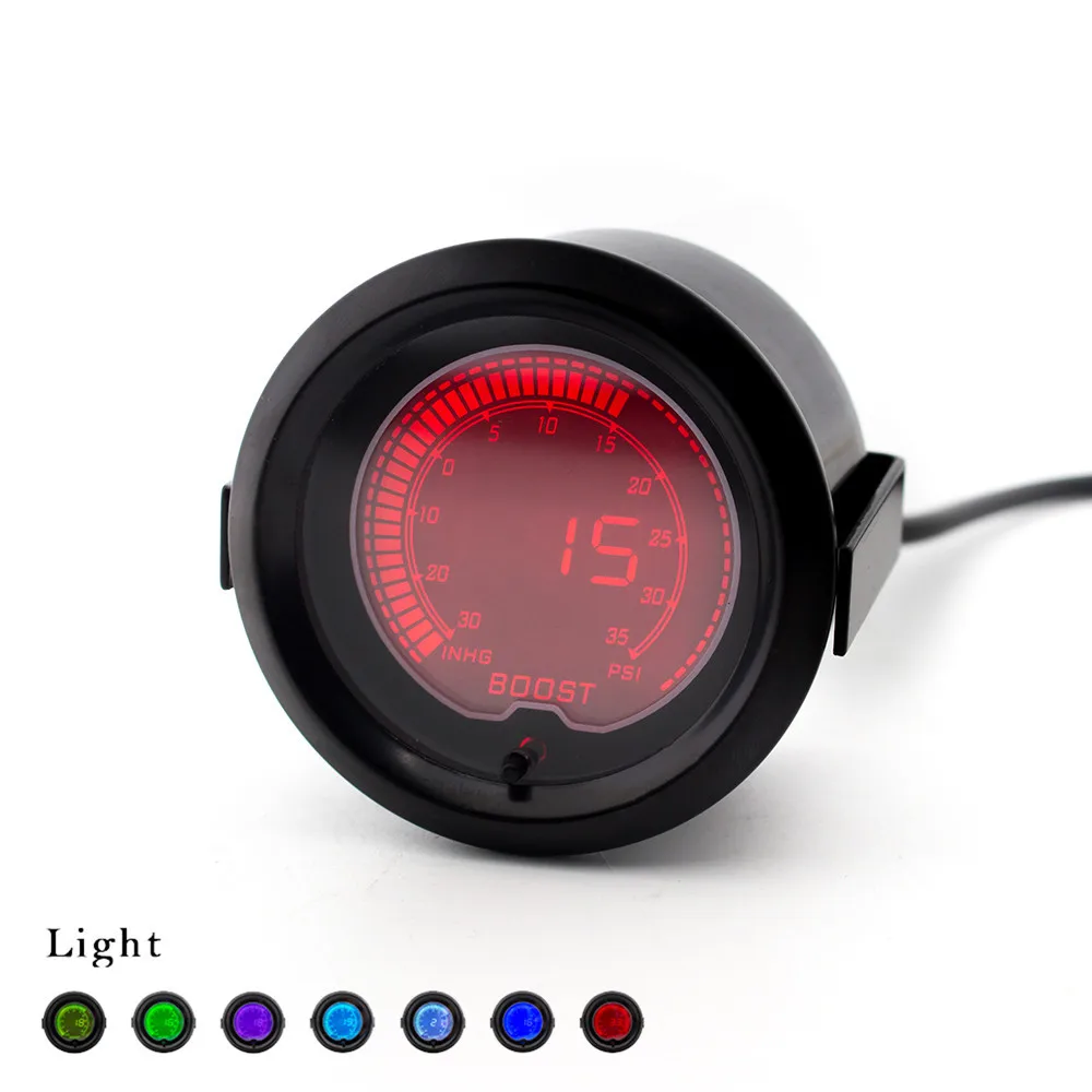 " 52 мм Gauge Impulse EVO lcd 7 цветов Turbo Boost Gauge-с регулируемым Авто турбо-комплектом PSI 1-30 IN-CABINE импульсный контроллер