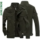 2020 осень и зима новая мужская куртка Военная Униформа повседневная куртка большой размер хлопок 802