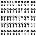 Пластиковые Поворотные Колеса для чемодана, 1 шт.