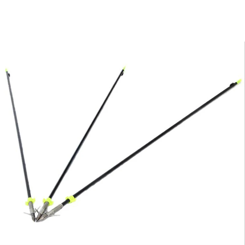 6 шт. 33 дюймов стрельба из лука Рыбная ловля Стрела диаметр 8 мм стрелы наконечники