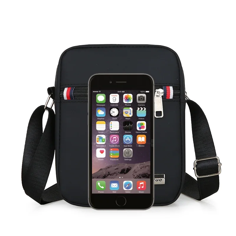 Сумка на плечо мужская из нейлона Модный маленький Повседневный саквояж ткани