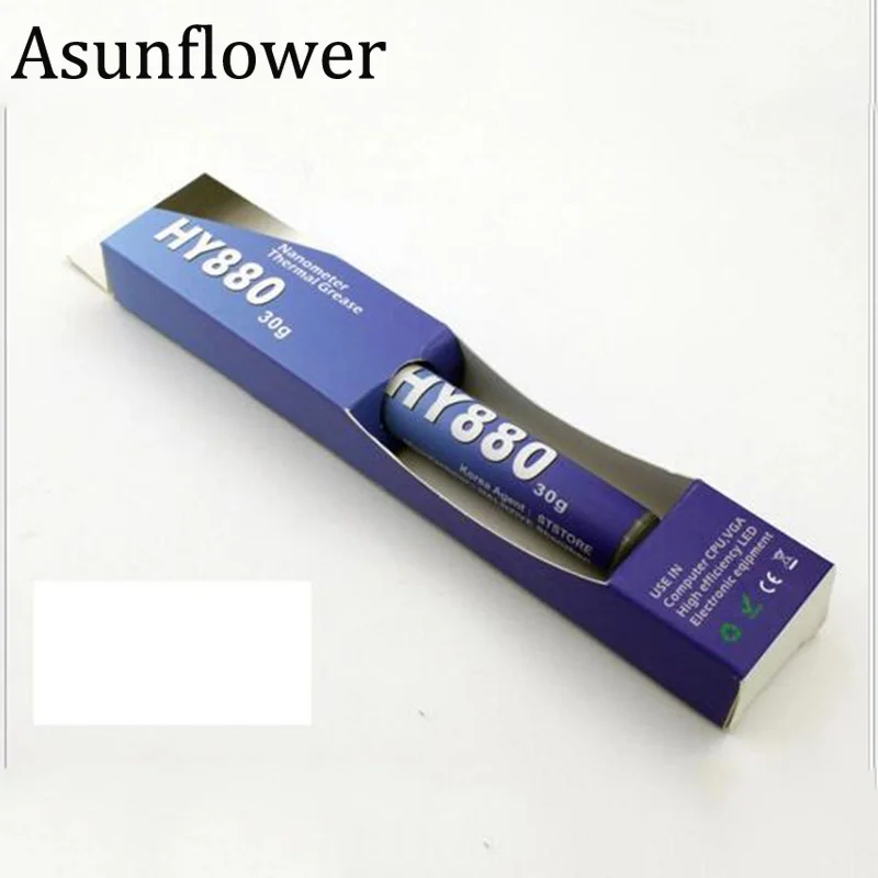 Asunflower HY880 термопаста 30 г игольчатая трубка теплоотвод клей-смесь для процессора