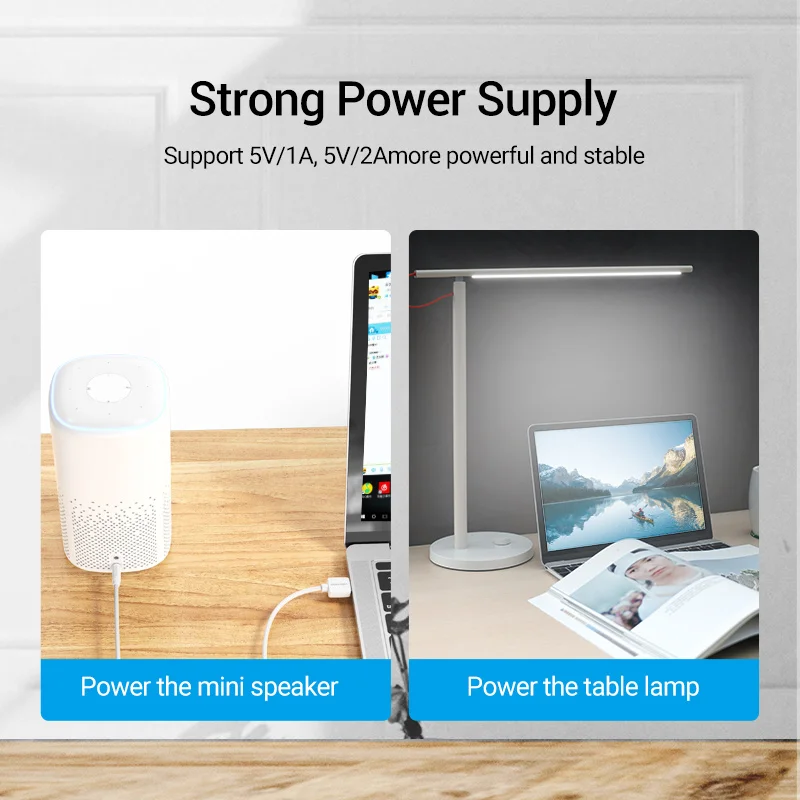 Кабель для зарядки Vention USB-DC 3 5 мм разъем USB A типа папа-3 адаптер питания В