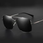 Солнцезащитные очки Мужские Винтажные женские классические квадратные солнцезащитные очки поляризованные UV400 стеклянные линзы для вождения уличные очки для мужчинженщин 98015