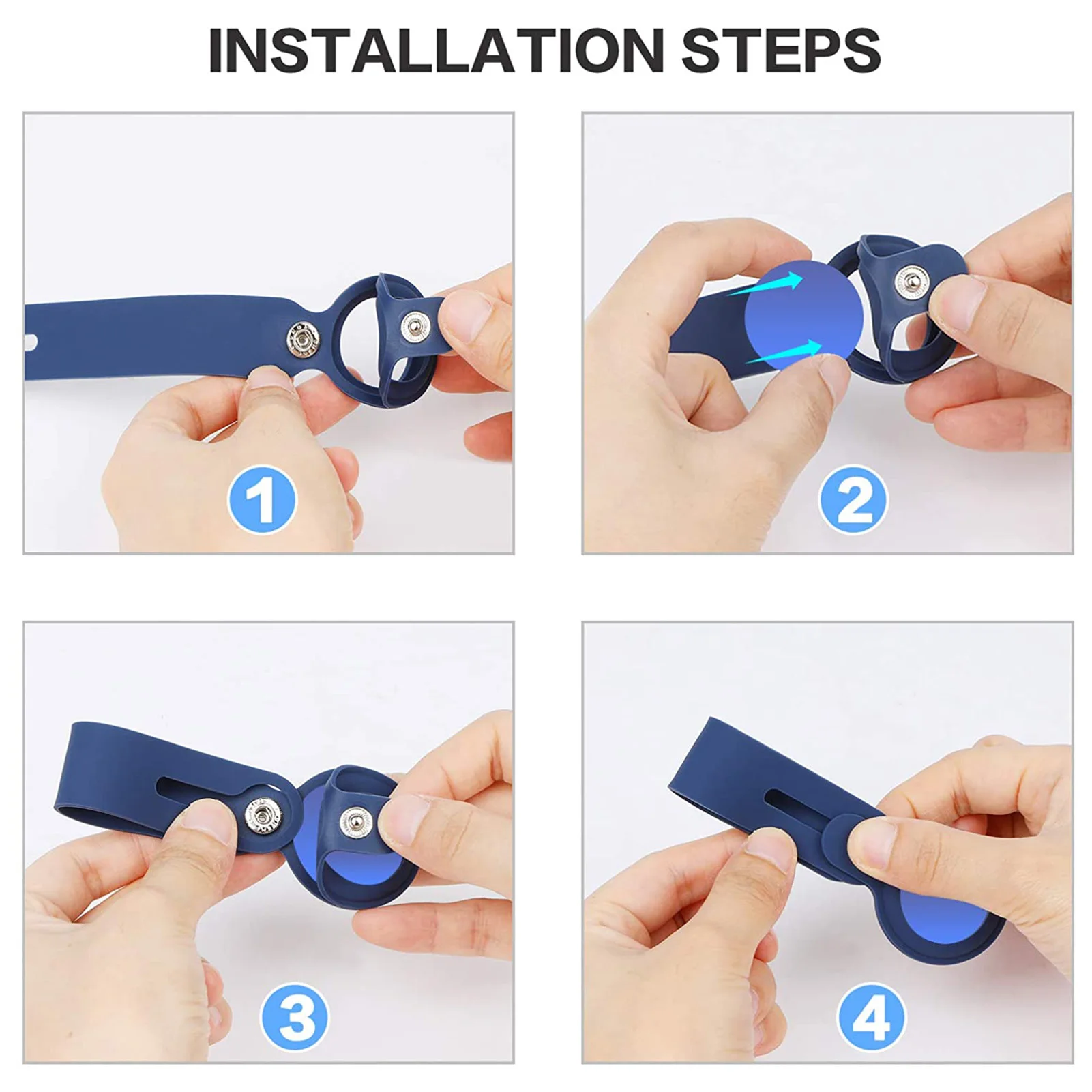 

Protective Case Anti-Scratch Skin Cover For AirTag Key Finder Intelligent Wearable Accessories Anti Lose Device Locator Set