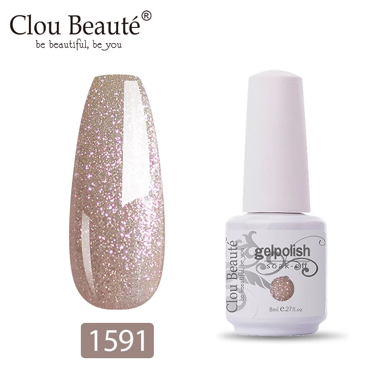 Clou Beaute 8 мл 79 ярких цветов УФ гель для ногтей отмачиваемый Гель лак Гелевый