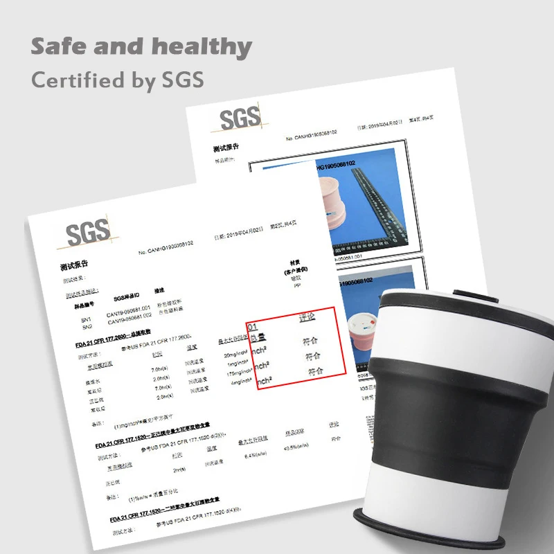 550ml Silicone Cups Portable Outdoor Sports water Cup Travel Retractable Hand Food Grade folding coffee cup | Дом и сад