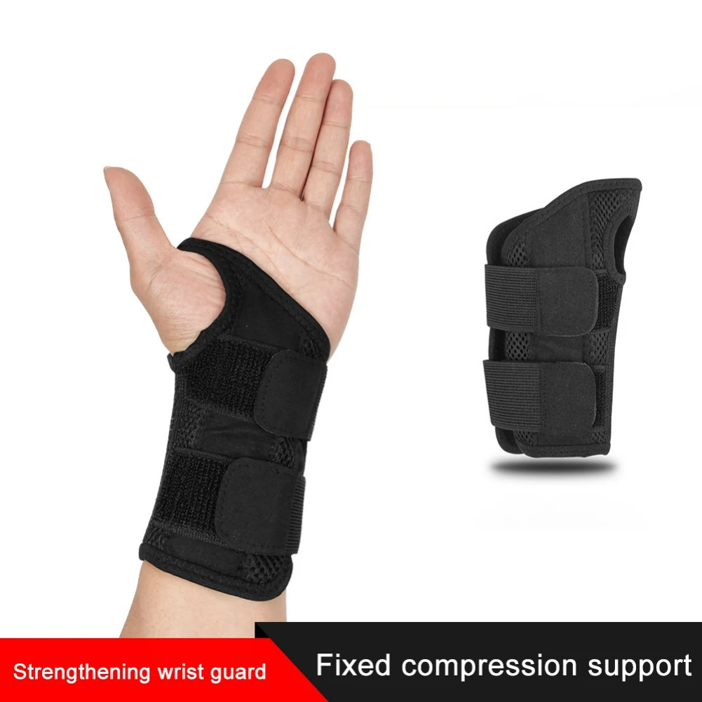

Compression Wrist Wrap Fit for Right Left Hand Mesh Fabric Soft Black Washable Sports Brace Protect Gear