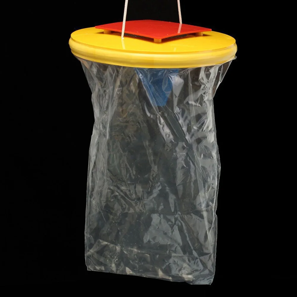 

Portable Outdoor Fly Catching Cage Hanging Flies Catching Bag for Camping Garden Courtyard Easy to Use J8