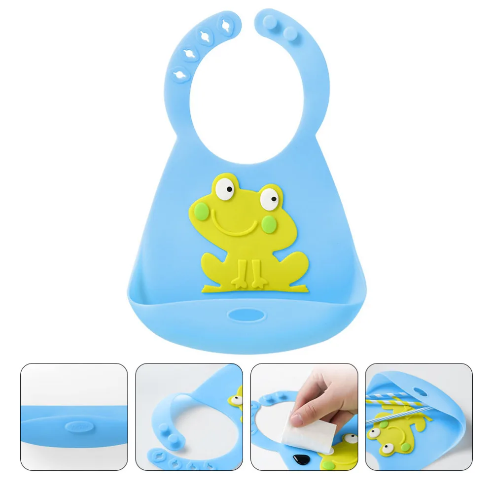 

Baby Eating Bib Durable Toddler Bib Washable Portable Infant Toddler Bib