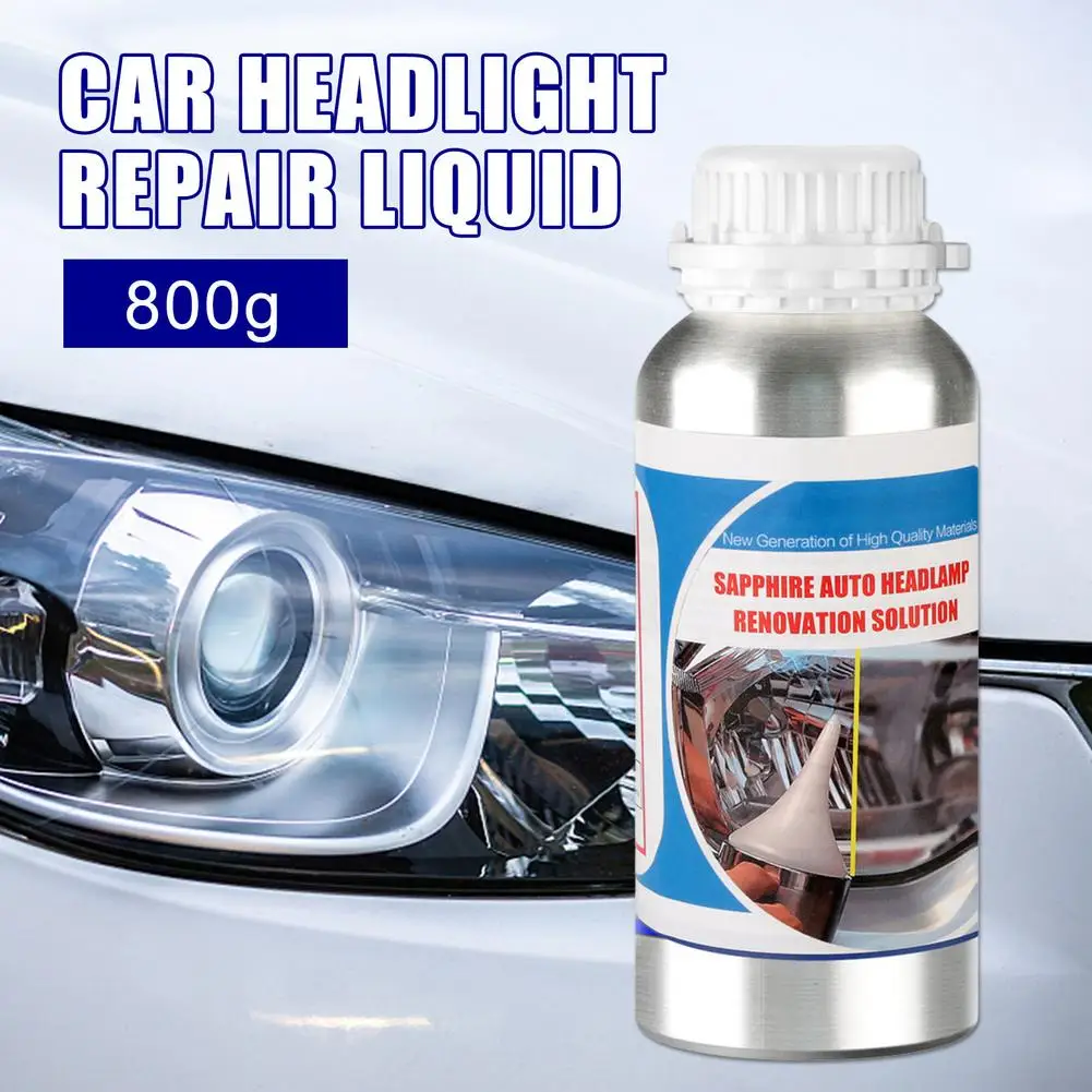 

800g Headlight Repair Fluid Brightening Cleaning Restoration Liquid For Repairing Automotive Headlights For Yellowing Scratches