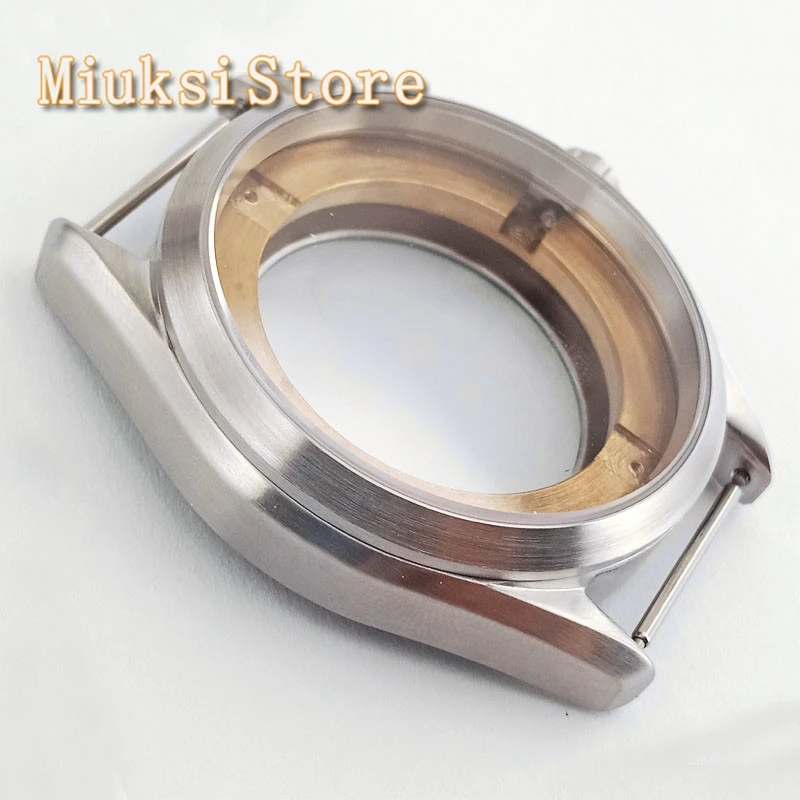 Corgeut 41 мм Серебряный чехол сапфировое стекло серебристый футляр для часов