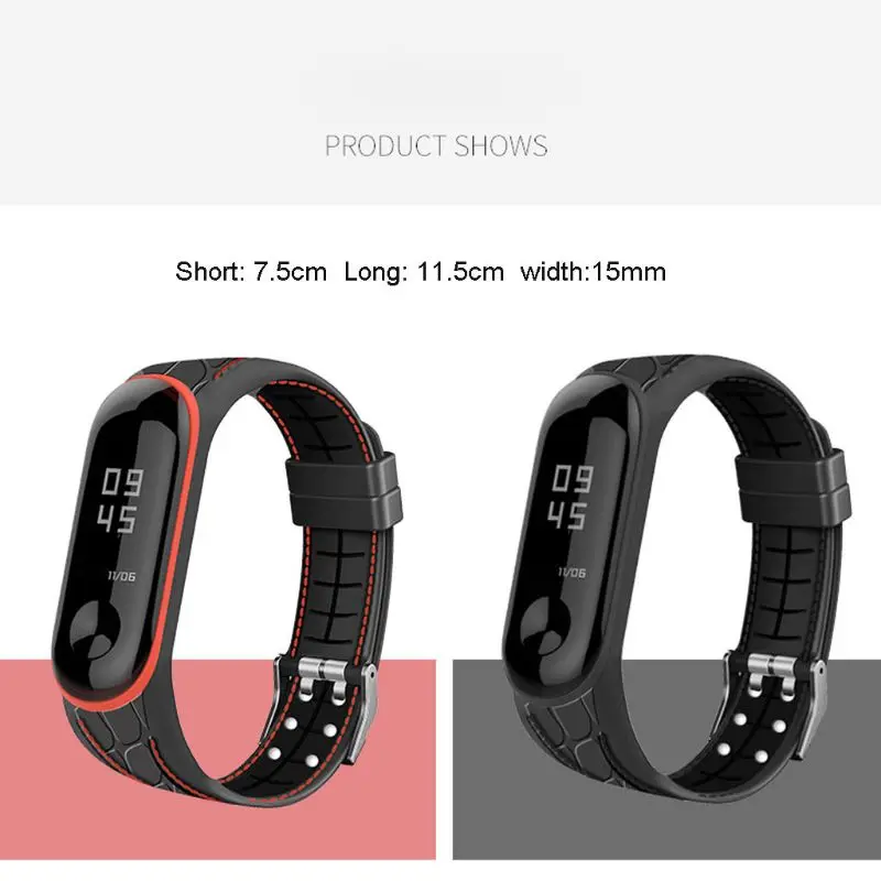 Сменный бамбуковый силиконовый браслет для xiaomi Mi Band 3 4|Ремешки часов| |