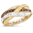Кольцо с золотым покрытием, белый циркон, коричневый кристалл, дешевые модные ювелирные изделия, индийские ювелирные кольца для женщин, оптовая продажа ювелирных изделий, обручальные кольца